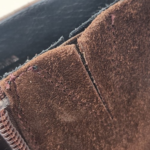 Jeffrey Campbell stivaletti donna 8 camoscio marrone umanità tacco a bobina nuovi $299 - Foto 11 di 14