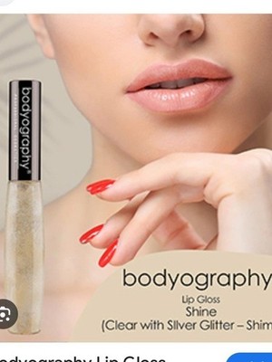 Bodyography SHINE Lip Gloss Vitamin A and Aloe Clear w/ Silver Glitter NEW PC