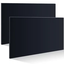 Wesiti 2 Pcs 1/4" Thick HDPE Plastic Sheets Hard black 