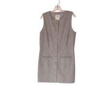 Abercrombie & Fitch Mara High Neck Vest Mini Dress Women's Gray Large Tall