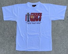Manchester United 3 In A Row Premiership Winners T-Shirt Men’s XL Vintage 2001