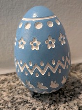 Hobby Lobby Blue & White Patterned Easter Egg...