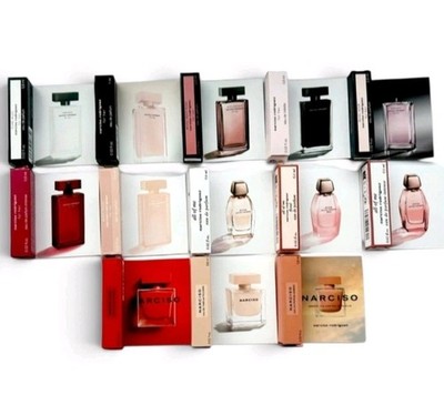 Narciso Rodriguez Perfume Collection For Women Sample Spray 13pc Set