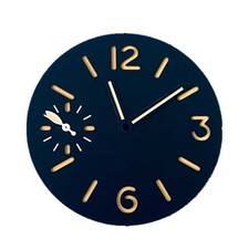 34.5mm Green Luminous Watch Dial With Watch Hands For ETA 6497 ST3600 Movement