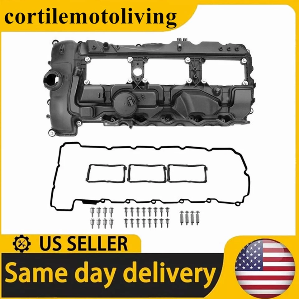 Cubierta de válvula de motor de EE. UU. con junta para BMW X3 X5 X6 335i 535i xDrive 3.0 2011-2014 Foto 3 de 4