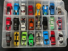 48 Hot Wheels Matchbox Diecast Cars Lot 1:64 w Carry Case Mixed Vehicles