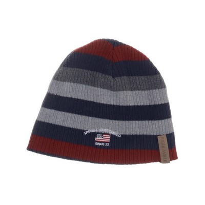Highlander, Beanie-Mütze, Größe: ONE SIZE, Blau/Grau/Rot #LFS