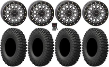 System 3 SB-6 15" Wheels Gm (6+1) 35" MotoCrusher Tires Polaris Sportsman / RZR