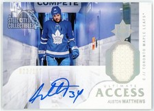 Auston Matthews 2018-19 Upper Deck Ultimate Access Patch Auto 023/125