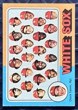 1975 Topps -MLB White Sox Team Checklist Chuck Tanner #276 (Mini Card)