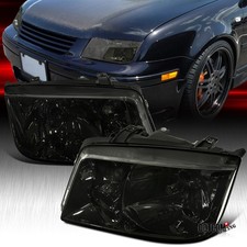 Fit 1999-2005 Vw Jetta Mk4 Smoke Headlights Front Headlamps Assembly Leftright