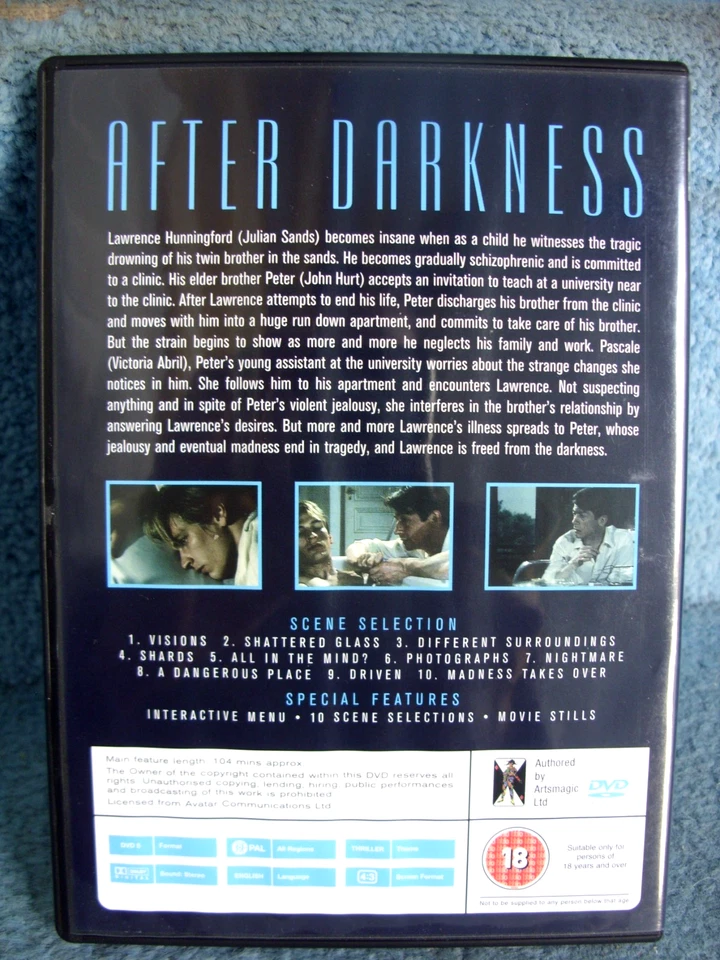 (RARE) After Darkness (DVDR2) 1985 John Hurt 104mins+Extras (BARGAIN - Image 2 of 4