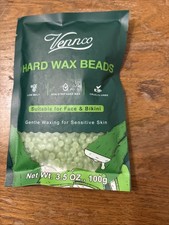 Hard Wax Beads, 3.5 Oz Wax Beans for Hair Removal Sensitive Skin Aloe