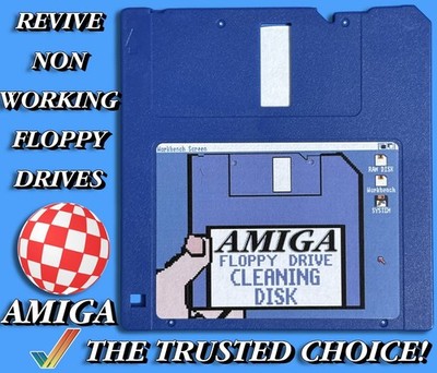 3,5'' DISKETTENLAUFWERKSREINIGER - AMIGA - INTERNER & EXTERNER LAUFWERKSSCHUTZ -