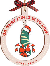 Funny Christmas Ornament 2025 Naughty Xmas Decoration Dirty Santa Gift for Adult