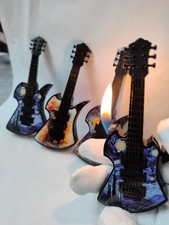 Guitar Design Jet Flame Cigarette Light Wind proof Reusable