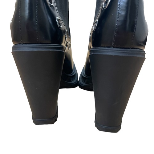 Stivali donna Alexander McQueen con tacco nero impreziosito passante battistrada misura 39,5 - Foto 11 di 17