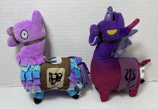 Fortnite Purple Llama & Dark Llamacorn Plush Stuffed Animals Epic Games