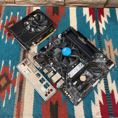 GIGABYTE B365M mATX Motherboard Combo! i5-8500T 8GB RAM 256GB SSD W11P GTX1050