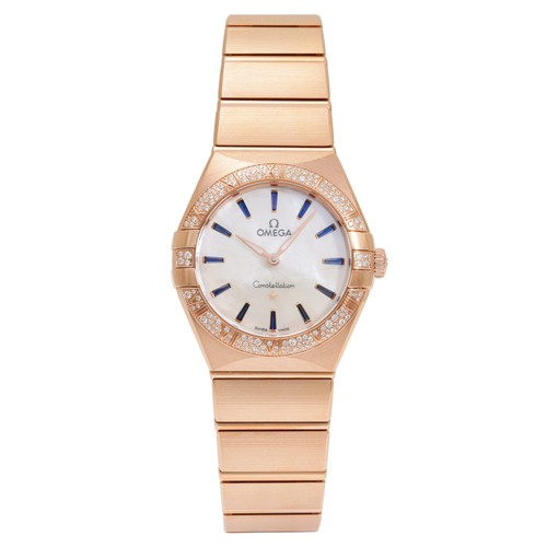 Omega Constellation 131.55.28.60.55.007 Gold 28.0mm White Dial...