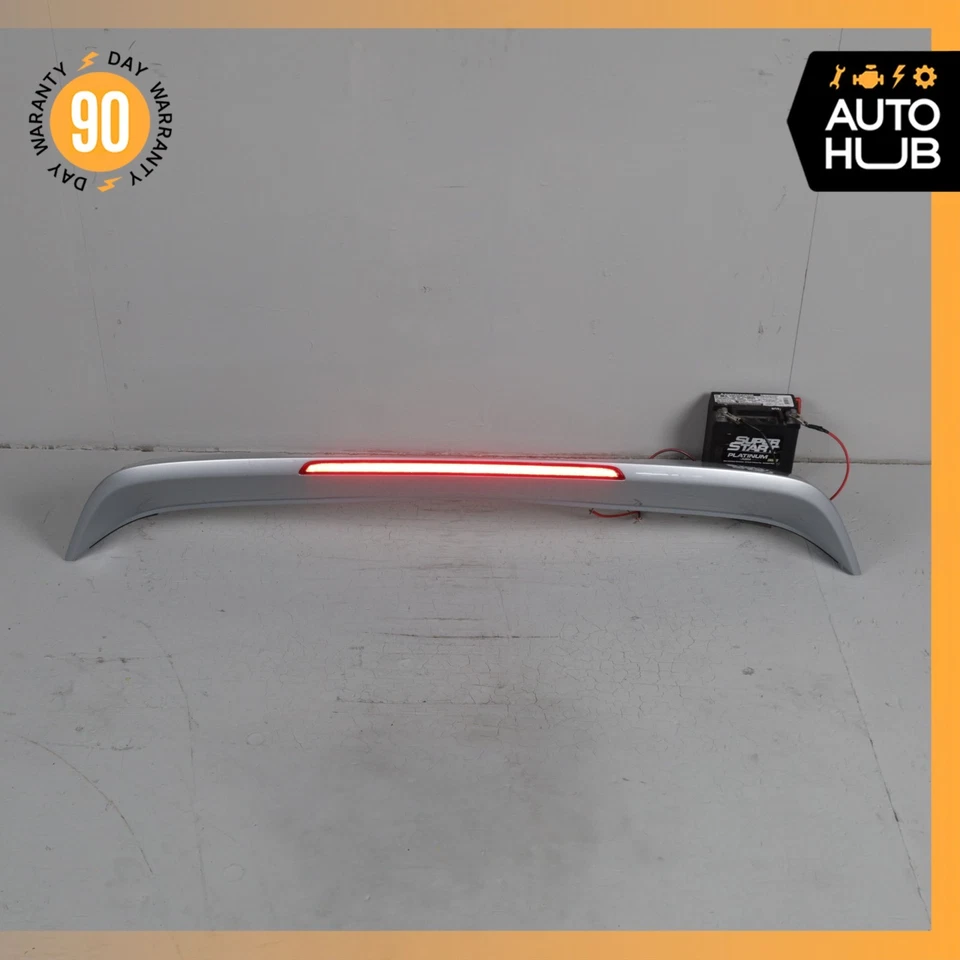 Alerón moldura tapa maletero 15-18 Porsche Cayenne 958 GTS plateado OEM 31k Foto 2 de 4