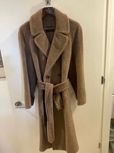 Paul Stuart men's double-breasted Alpaca winter coat - product listing photo