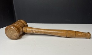 Vintage 1937 Knoxville Tennessee PTA Council 11” Rare Wood Presentation Gavel