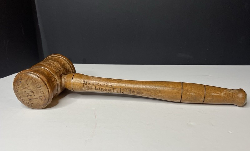 Vintage 1937 Knoxville Tennessee PTA Council 11” Rare Wood Presentation Gavel