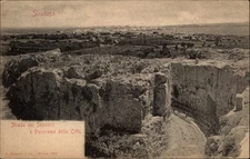 Strada dei Sepolcri Siracusa Sicily Italy view vintage UDB postcard c236