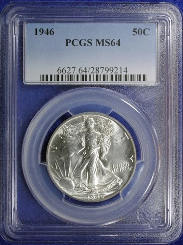 1946 Walking Liberty Silver Half Dollar 50C PCGS MS64 (2632459)