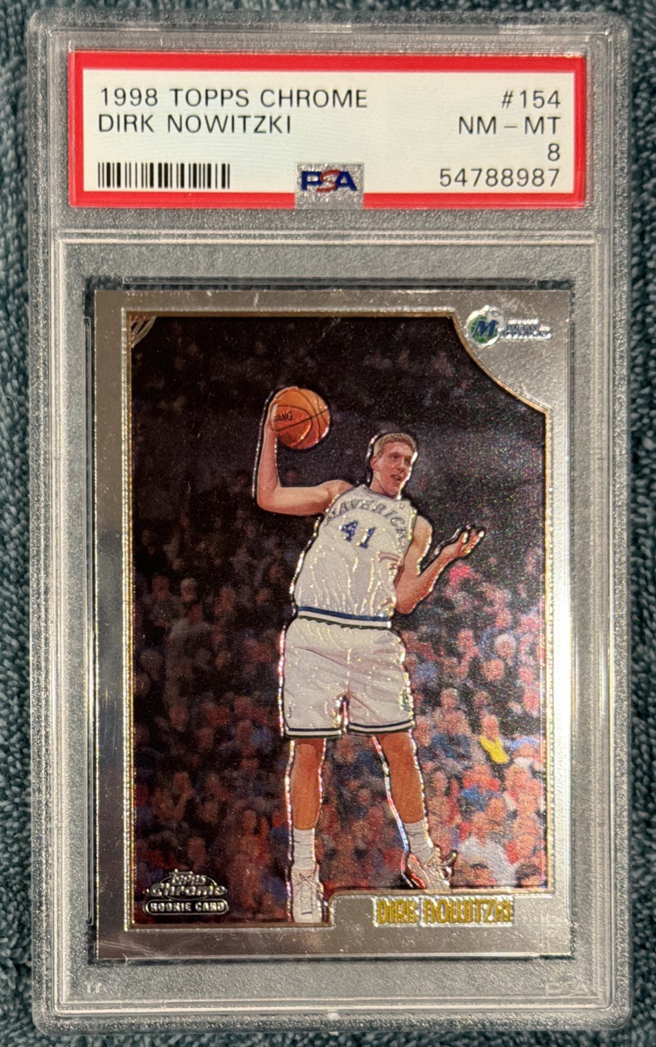 1998 Topps Chrome Dirk Nowitzki #154 PSA 8