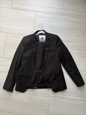 Teen Boys Size 16 Black 3 Piece Suit Black N Bianco
