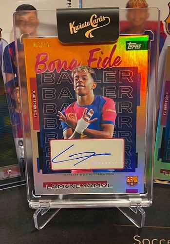 2025/26 Topps Team Set Barcelona Lamine Yamal /25 Auto Gold Bona Fide Baller