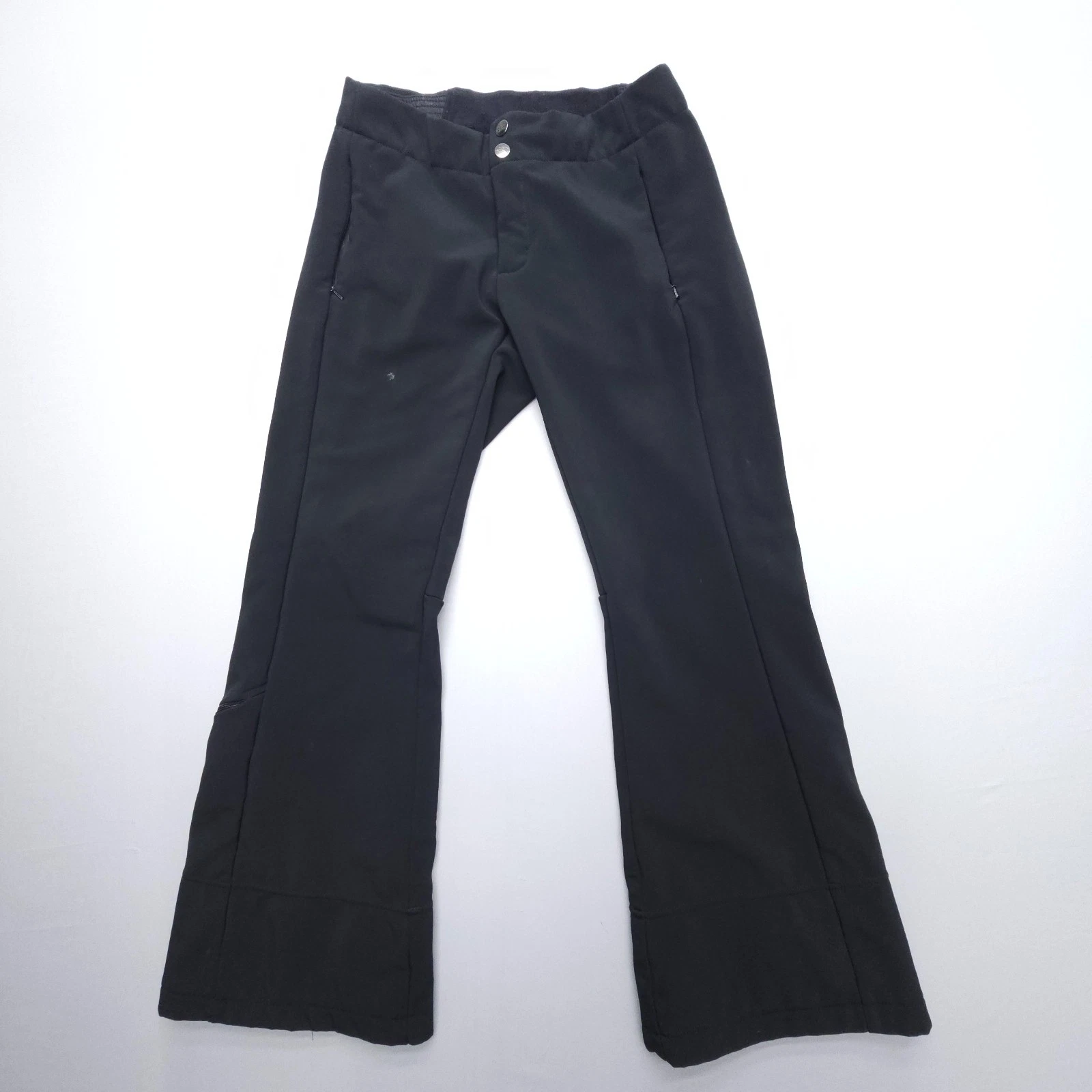 The North Face Softshell Fleece Lined Snow Pants Womens XS Black Y2K Adjustable