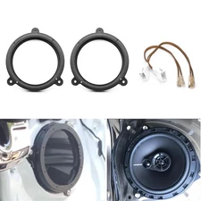 2X 6.5" Rear Door Speaker Adapter Bracket W/Harness For Subaru Impreza 2008-2022