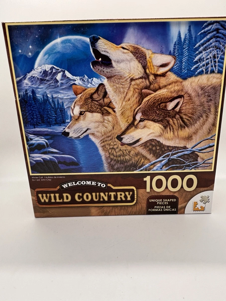 Cra Z Art Welcome to Wild Country Howling Wolf 1000 Piece Puzzle