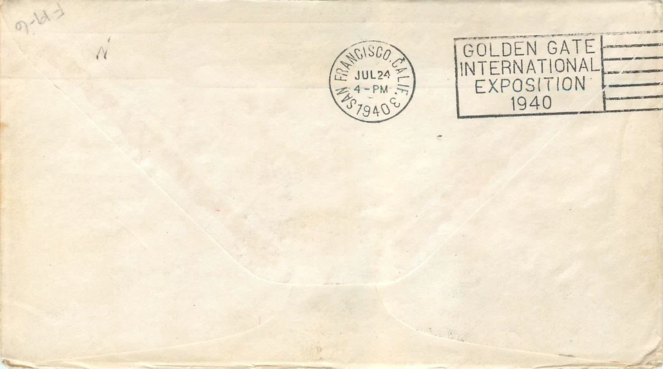 FIRST AIR MAIL FLIGHT SOUTH PACIFIC SERVICE, CANTON ISLAND TO INDIANA - Image 2 of 3