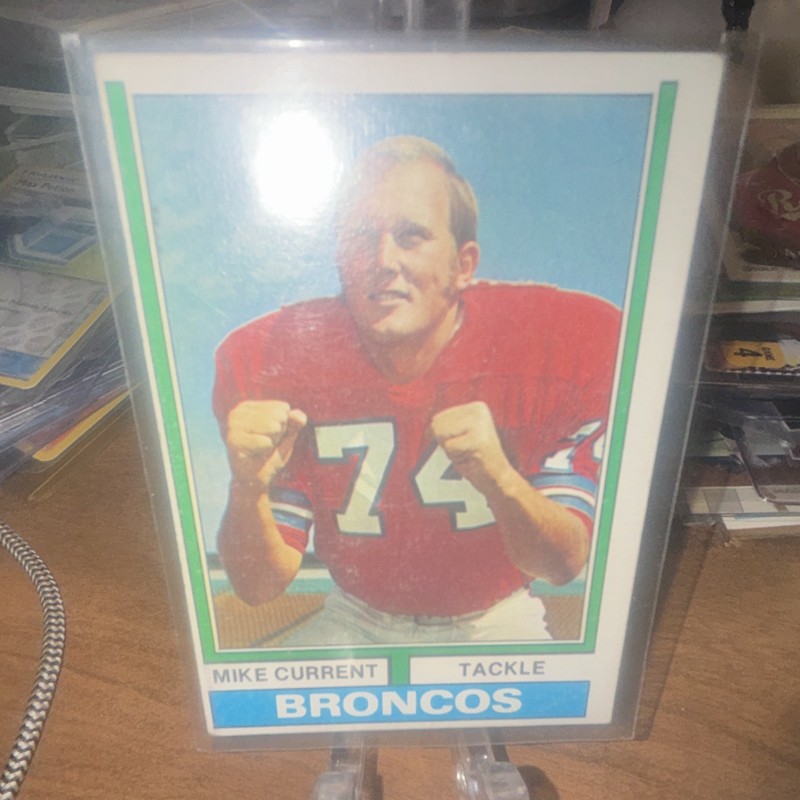 1974 Topps #453 Mike Current Football Card Denver Broncos EX/NM