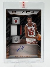 Panini Black 2022-23 Dalen Terry Rookie Patch Auto Copper /15 Chicago Bulls NBA