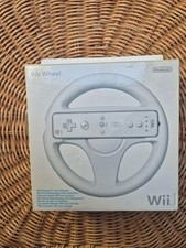 Official Nintendo Wii Steering Wheel White Boxed Complete