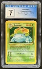 1999 Pokemon Unlimited Venusaur Rare Holo #15/102 CGC 7