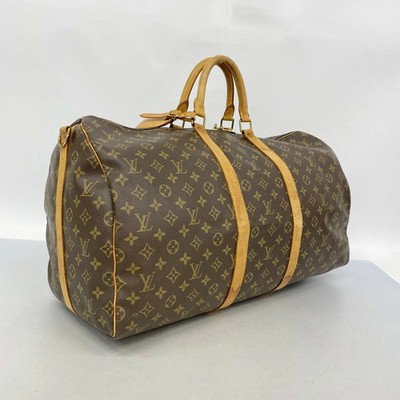 Louis Vuitton Boston Bag Monogram Keepall Bandouliere 55 M41414 Brown SP1911
