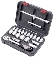 Kraftwerk 204.102.200 SteckschlüSsel-Satz 1/2 Zoll 22-Teilig 10-32Mm