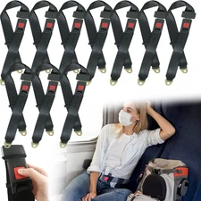 10Pack Universal Truck Car Lap Seat Belts 2 Point Adjustable Single Seat Lap
