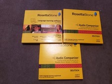 Rosetta Stone German Levels 2 and 3 Language Learning Software Audio Companions
