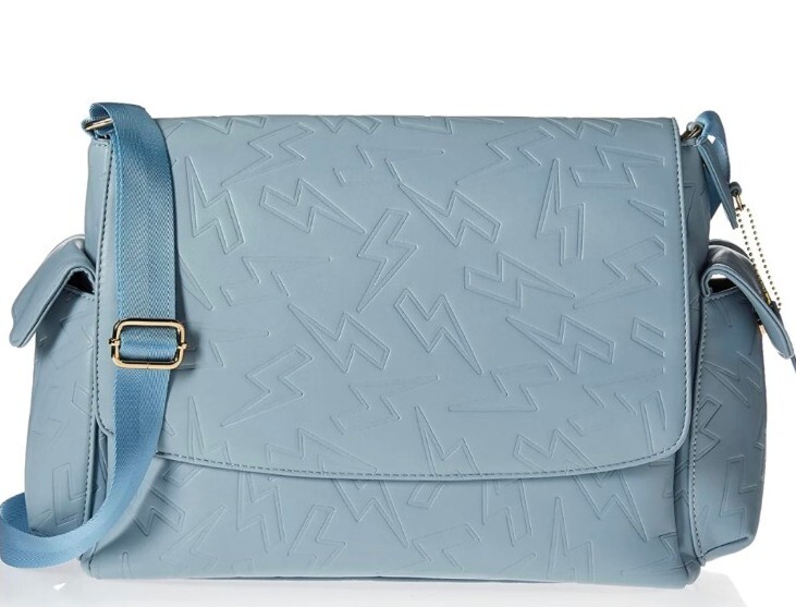 NEW Style by Leigha Vegan Leather Crossbody Baby Diaper Bag Lighting Bolt