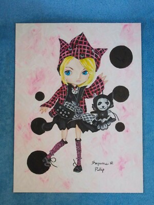 Rare  Pullip Doll  Original Art Work  By Jim Faraone  IFDC Convention 