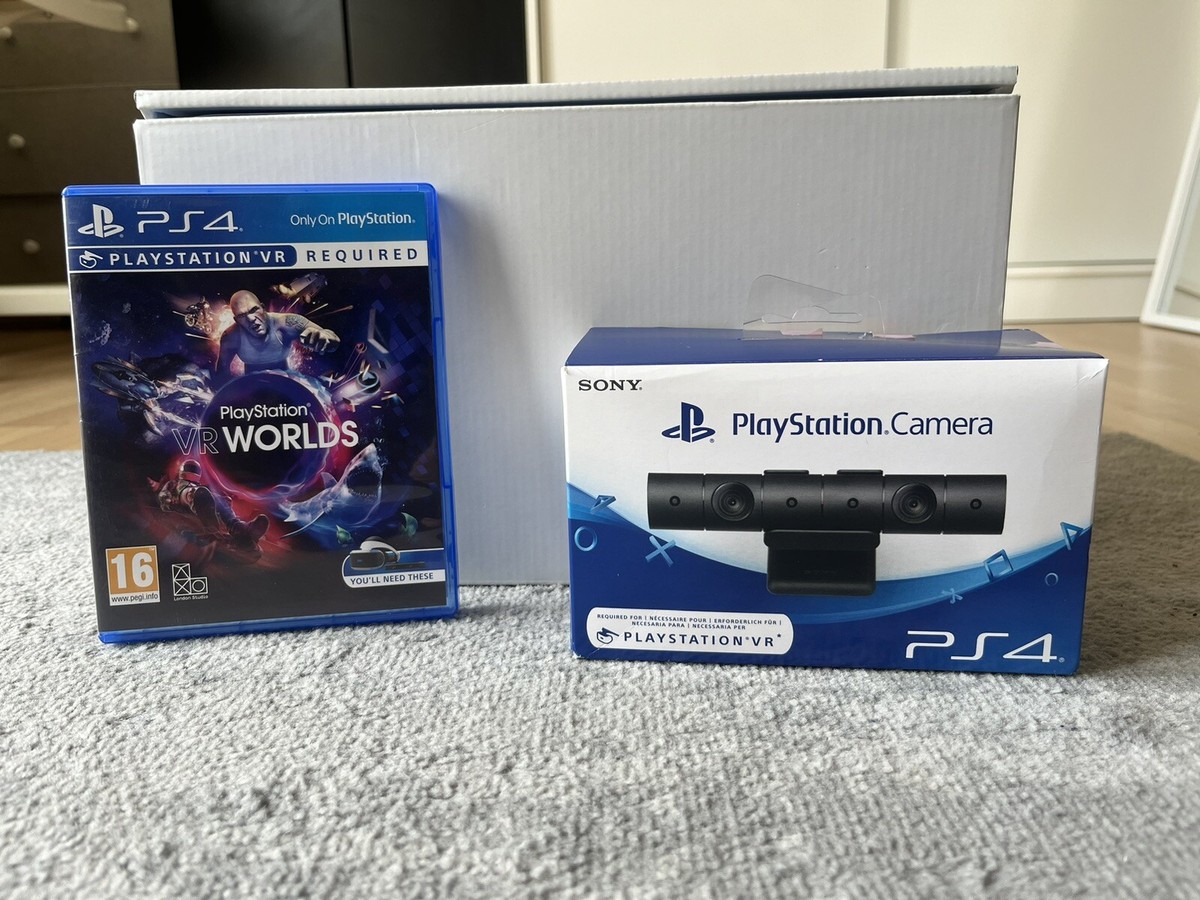 PS4 VR with PS VR Worlds Game And PlayStation Camera UK