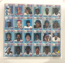 1988 MLB Chef Boyardee 24 Card 1st Annual Collectors Edition Sealed/Uncut Sheet