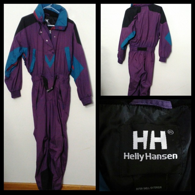 Helly Hansen Vintage Ski Suit Women's Sm. Purple/Blue Full Ski Outfit